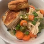 Biscuit Pot Pie in a bowl.